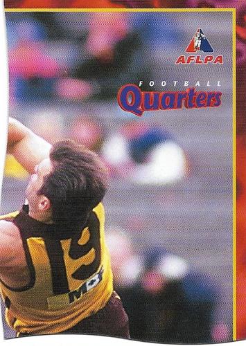 1995 Bewick Enterprises AFLPA Football Quarters #1 Jason Dunstall Back